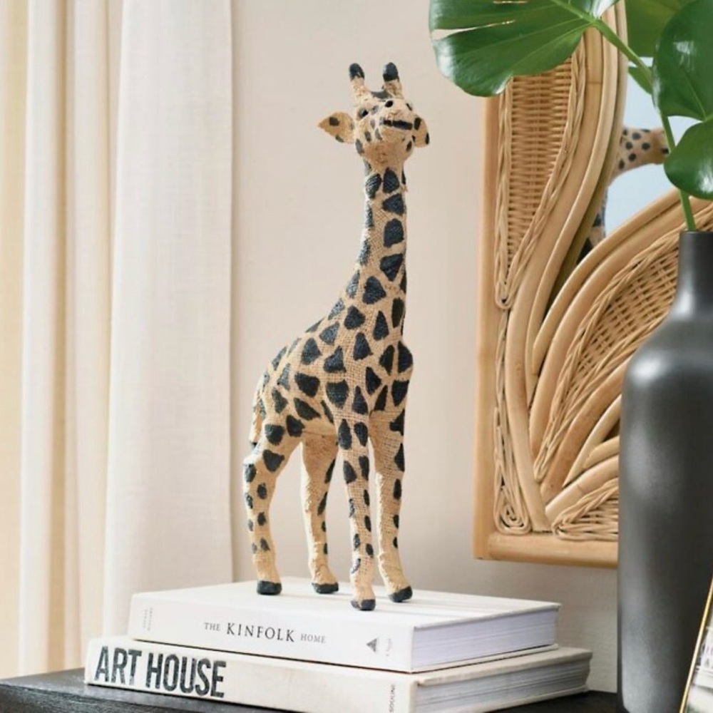 Grandin Road Jute Decorative Giraffe - NWT